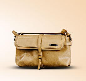 Quilted Leather Handbag In Brown